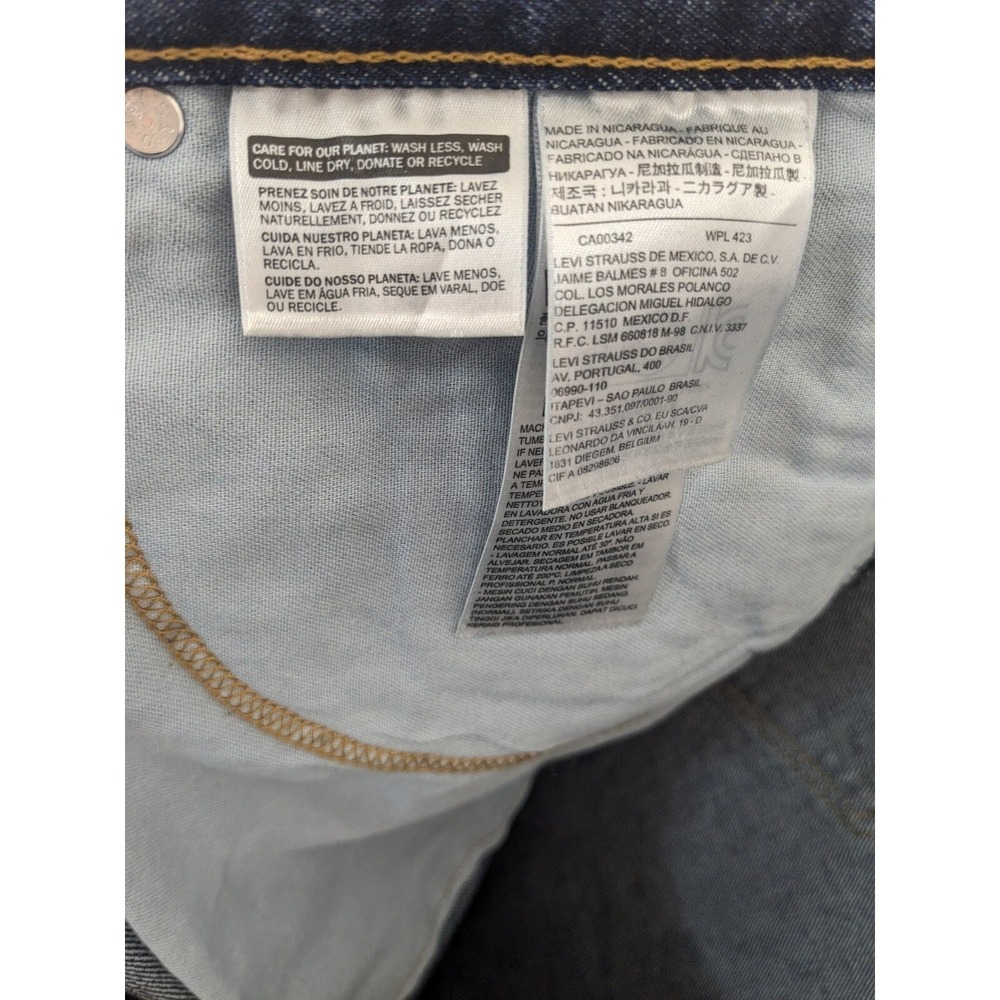 Levi's 550 Relaxed Fit Jeans Mens 52x32 Blue Tapered Leg Big & Tall NWT - Picture 10 of 12